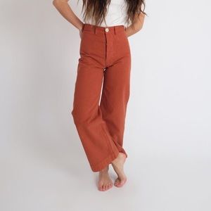 Jesse Kamm sailor pants in colour Paprika